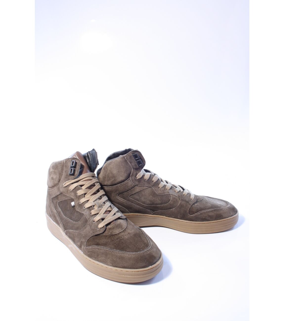 Floris v Bommel Wembli SFM-10133-34-01  - Heren sneaker - Half hoge sneaker heren  - Floris v bommel - taupe schoenen floris