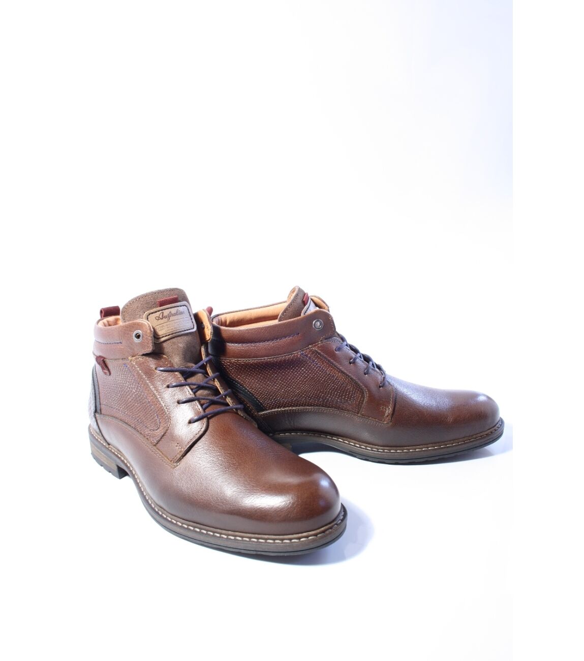 Australian Veterboot Conley Leather 15.1212.06-DK4 Cognac Burgundy