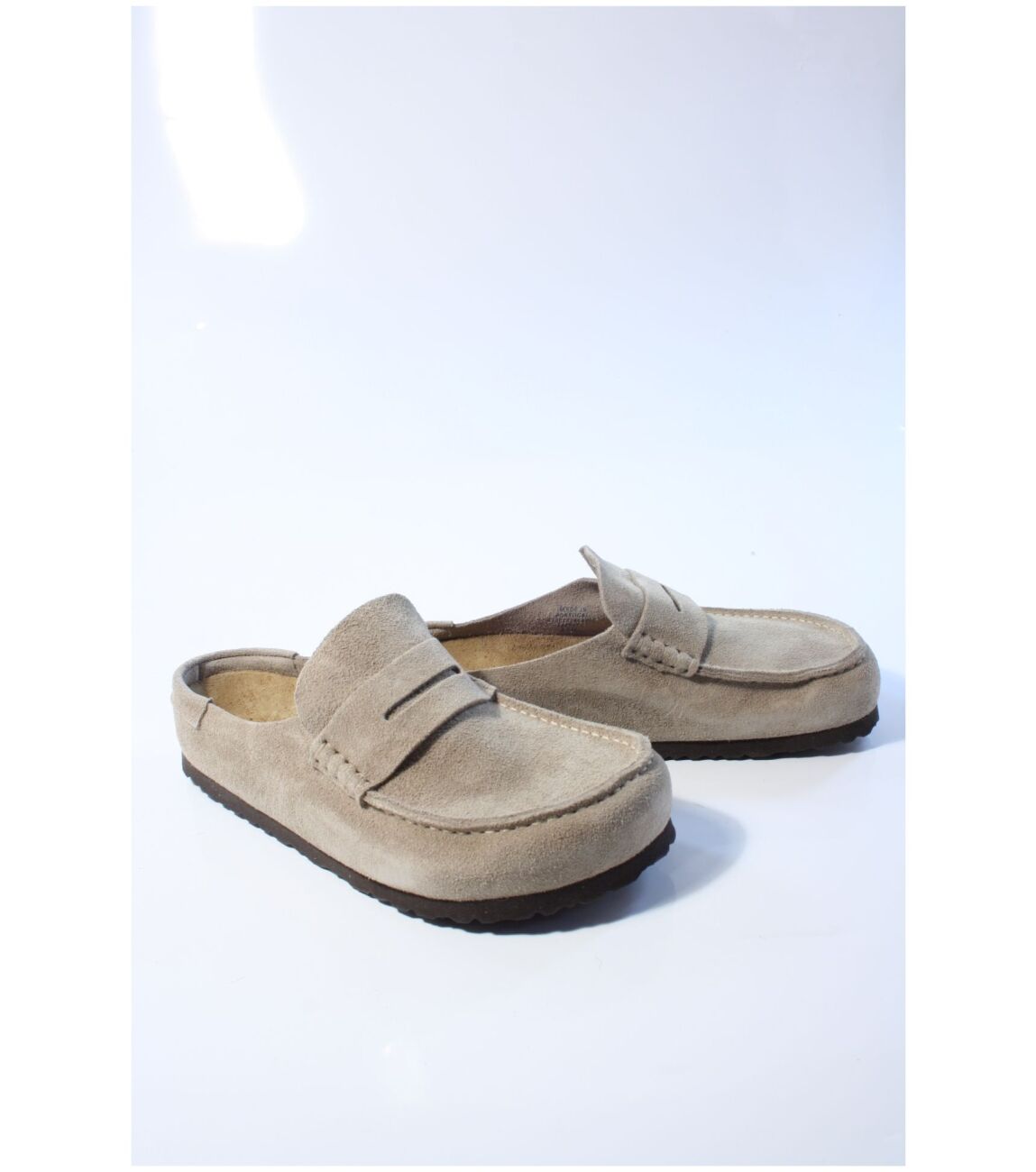 Birkenstock Heren slippers taupe 40