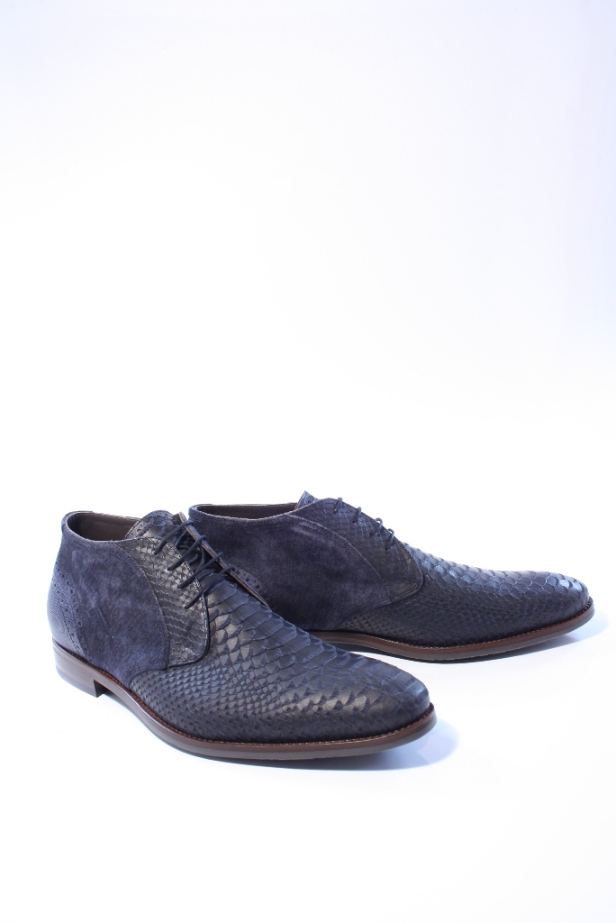 Floris van Bommel Boots Heren / Schoenen - Leer   - SFM-50090 - Blauw - Maat 43.5